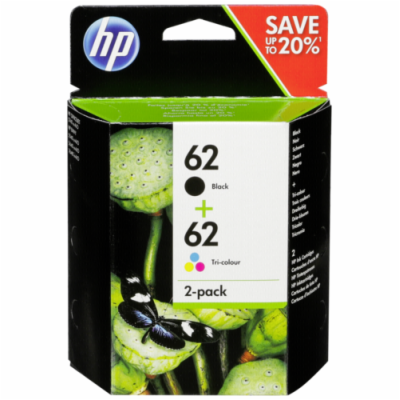 HP ink 62 (černá 4ml, barevná 4,5ml) pro HP ENVY 5540, HP...