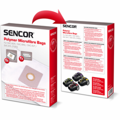 Sencor MICRO SVC 8GR/RD/VT/YL 5ks Sáčky do vysavače SENCO...