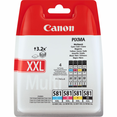 Canon CARTRIDGE CLI-581XXL C/M/Y/BK MultiPack pro PIXMA T...