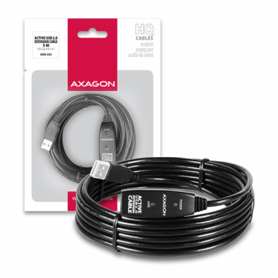 AXAGON ADR-205, USB 2.0 A-M -> A-F aktivní prodlužovací /...
