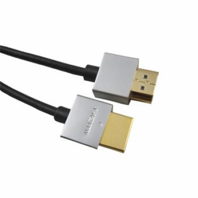 PremiumCord Slim HDMI High Speed + Ethernet kabel, zlacen...