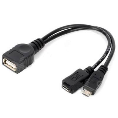 PREMIUMCORD  USB redukce kabel USB A/female+Micro USB/fem...