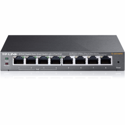 TP-Link Easy Smart switch TL-SG108PE (8xGbE, 4xPoE+, 64W,...