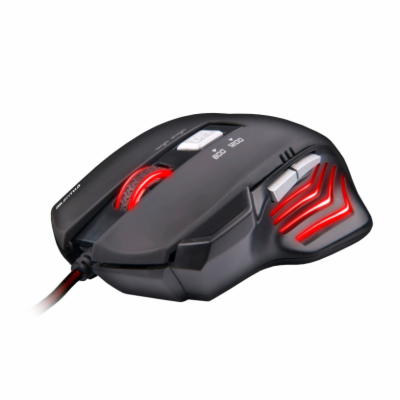 C-Tech Akantha GM-01R myš, herní, červené podsvícení, 240...