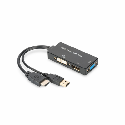 ASSMANN HDMI converter cable HDMI - DP+DVI+VGA M-F/F/F 0 ...