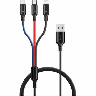 Connect IT CCA-2051-BK 3in1 USB-C & Micro USB & Lightning...