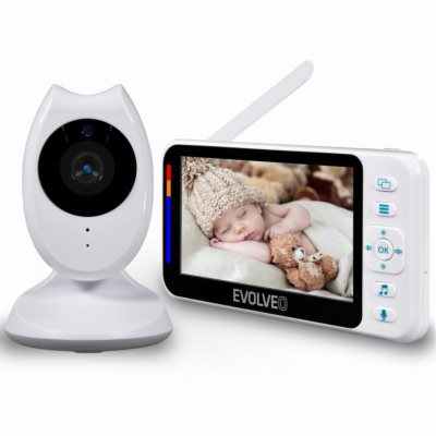 EVOLVEO Baby Monitor N4, HD LCD displej, IR přísvit, uspá...