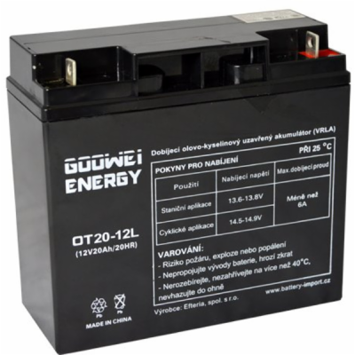 Goowei Energy OTL20-12 20Ah 12V Pb záložní akumulátor VRL...