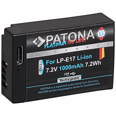 PATONA baterie pro foto Canon LP-E17 1000mAh Li-Ion Plati...