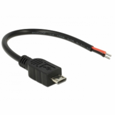Delock Kabel USB 2.0 Micro-B samec > 2 x dráty bez konekt...