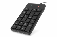 C-TECH KBN-01 klávesnice, numerická, 23 kláves, USB slim black