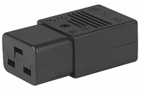 PremiumCord konektor IEC C19, 16A, černý