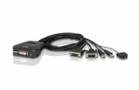 ATEN CS-22DP 2-portový USB DisplayPort KVM přepínač s voličem vzdáleného portu