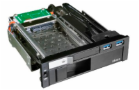 Akasa AK-IEN-01 AKASA HDD box Lokstor M51, 3.5" a 2.5" SATA HDD do 5.25" interní pozice, USB 3.0, černá