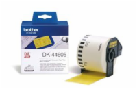 Brother - DK 44605 (papírová role žlutá 62mm x 30,48m) - snadno odstranitelná