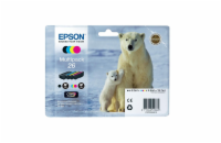 Epson T2616 - originální EPSON ink čer+bar "Lední medvěd" CLARIA Premium 26 - multipack (CMYK)