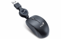 GENIUS myš MicroTraveler V2/ drátová/ 1200 dpi/ USB/ černá