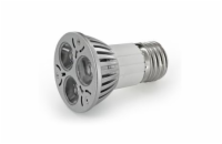 Whitenergy POWER LED žárovka | E27 | 3xLED | 3.5W | 230V | studená bílá | refl.