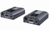 PremiumCord khext60-3 PREMIUMCORD HDMI 2.0 extender 4Kx2K@60Hz na 60m přes jeden kabel Cat6/6a/7