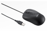 FUJITSU myš M530 USB - 1200dpi Laser Mouse Combo - redukce USB PS2, 3 button Wheel Mouse with Tilt-Wheel-Function -ČERNÁ