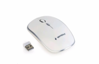 GEMBIRD Myš MUSW-4B-01-W, bílá, bezdrátová, USB nano receiver