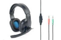 Gembird Herní sluchátka s mikrofonem GHS-04 Gaming, černo-modrá