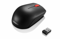 LENOVO myš bezdrátová Essential Compact Wireless Mouse - 1000 DPI, Optical, USB, 3 tlačítka, černá