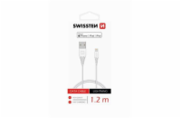 Swissten Datový Kabel Tpe Usb / Lightning Mfi 1,2 M Bílý