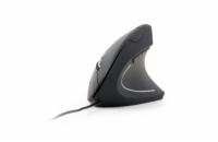 GEMBIRD Myš MUS-ERGO-01, ergonomická, černá, USB