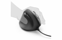 HAMA myš EMC-500L/ drátová/ optická/ 1800 dpi/ vertikální/ ergonomická/ 6 tlačítek/ USB/ PRO LEVÁKY/ černá