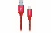 Colorway Datový Kabel Usb /USB-C/ 1m/ 2.1A/ Červený