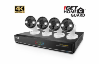 iGET HGNVK84904 - Kamerový UltraHD 4K PoE set, 8CH NVR + 4x IP 4K kamera, zvuk, SMART W/M/Andr/iOS