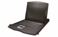 Planet KVM-210-08M, KVM konzole s LCD 17", ovládání 8x PC, PS2/USB, 1U/19" instalace, touchpad