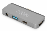 DIGITUS USB-C Tablet Dock 4K/30Hz HDMI/USB-A/PD/Audio 3.5mm