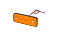 Boční obrysové LED světlo, 12-24V, oranžové, obdélník, ECE R91 Světlo boční LED STU oranžové - obdelník