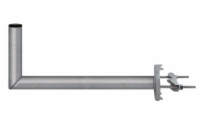 Anténní držák 50cm na stožár s třmenem, trubka 42/2mm, výška 16cm žár.