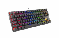 Genesis herní mechanická klávesnice THOR 303/TKL/RGB/Outemu Red/Drátová USB/CZ/SK layout/Černá