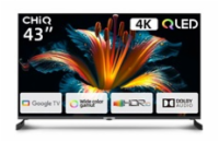 CHiQ U43QM8E TV 43", QLED, Google TV, Frameless, Dolby Audio, dbx-tv, nový design podstavce