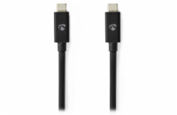 NEDIS kabel USB 4.0 Gen 3x2/ zástrčka USB-C - zástrčka USB-C/ 8K/ černý/ 1m