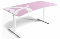 AROZZI herní stůl ARENA Gaming Desk White Pink