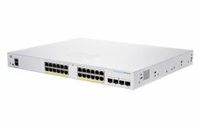Cisco CBS250-24P-4X Cisco switch CBS250-24P-4X, 24xGbE RJ45, 4x10GbE SFP+, fanless, PoE+, 195W - REFRESH