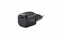 TRUST nabíječka 20W Maxo, USB-C, Nabíječka do zdi, černá