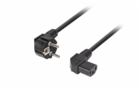 LANBERG Power cord CEE 7/7->IEC 320 C13 3m angled right VDE