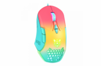 DeTech Herní myš Onikuma CW902, optická, 7D, RGB, multicolor Designová herní myš se sedmi programovatelnými tlačítky, přepínačem rozlišení, LED podsvícením, drátová s délkou kabelu 1,5m, USB