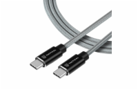 Tactical Fast Rope Aramid Cable USB-C/USB-C 100W 20V/5A 0.3m Grey Certifikovaný pomocník pro rychlé a bezproblémové nabíjení