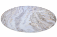 AROZZI Zona Floorpad White Marble/ ochranná podložka na podlahu/ kulatá 121 cm průměr/ design bílý mramor