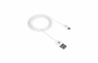 CANYON Nabíjecí kabel 8-pin Lightning - USB 2.0, 1m, bílá
