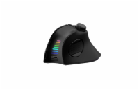EVOLVEO TwinVerti, bezdrátová vertikální ergonomická myš, podsvícená, 2.4GHz+Bluetooth, černá