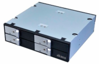 Akasa AK-IEN-02 AKASA HDD box Lokstor M22, 4x 2.5" SATA HDD/SSD do 5.25" interní pozice, černá