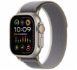 Apple Watch Ultra 2/49mm/Titan/Sport Band/Green-Grey Trail/-S/M